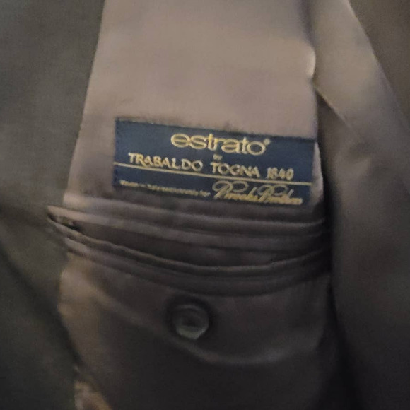 Estrato By Trabaldo Togna  Made For Brooks Brothers Men's Suit Jacket 44R 39W - Picture 8 of 9